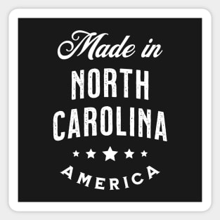 Made In North Carolina, USA - Vintage Logo Text Design Sticker